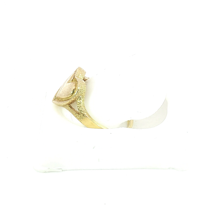 10K Yellow Gold Heart Ring