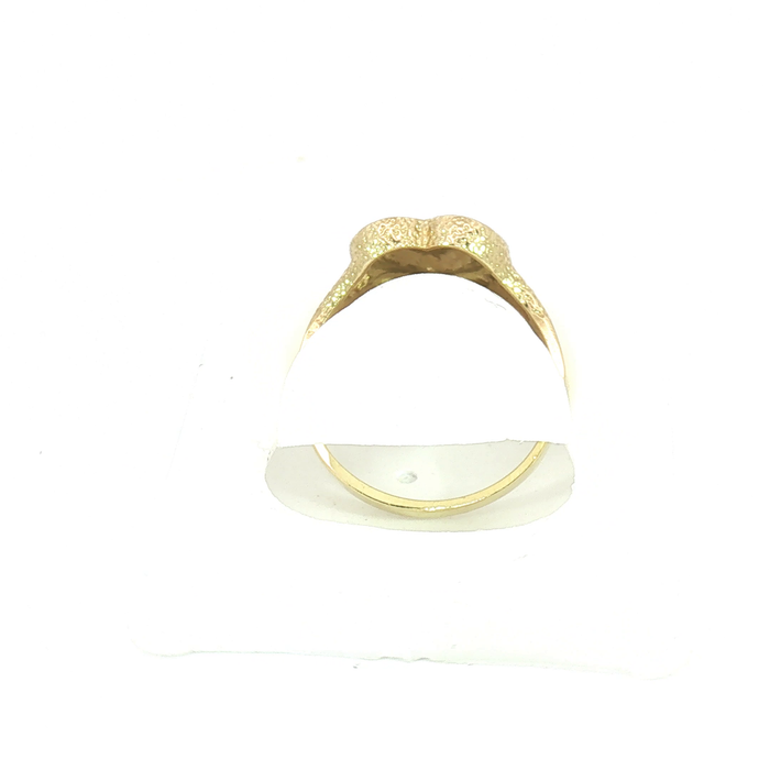 10K Yellow Gold Heart Ring