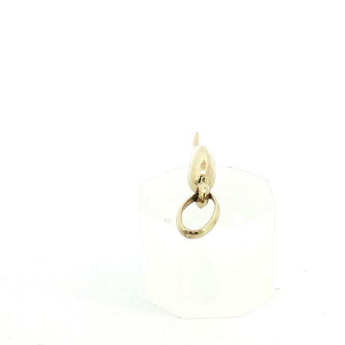 10K Yellow Gold Italian Horn Cornicello Pendant