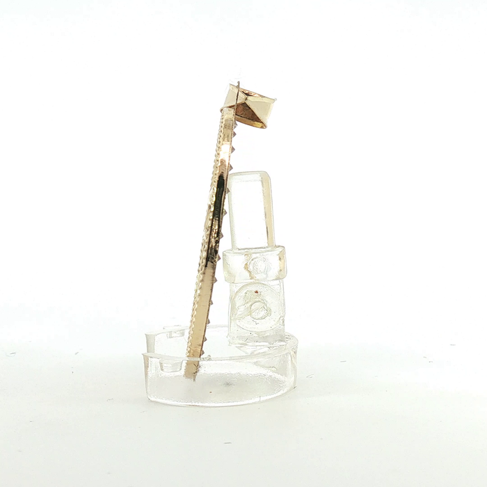 10K Yellow Gold Jesus crystal Halo Oval Pendant