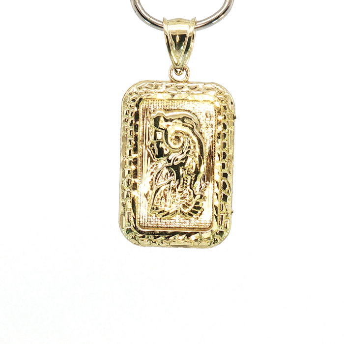 10K Yellow Gold Lady Fortuna Pendant
