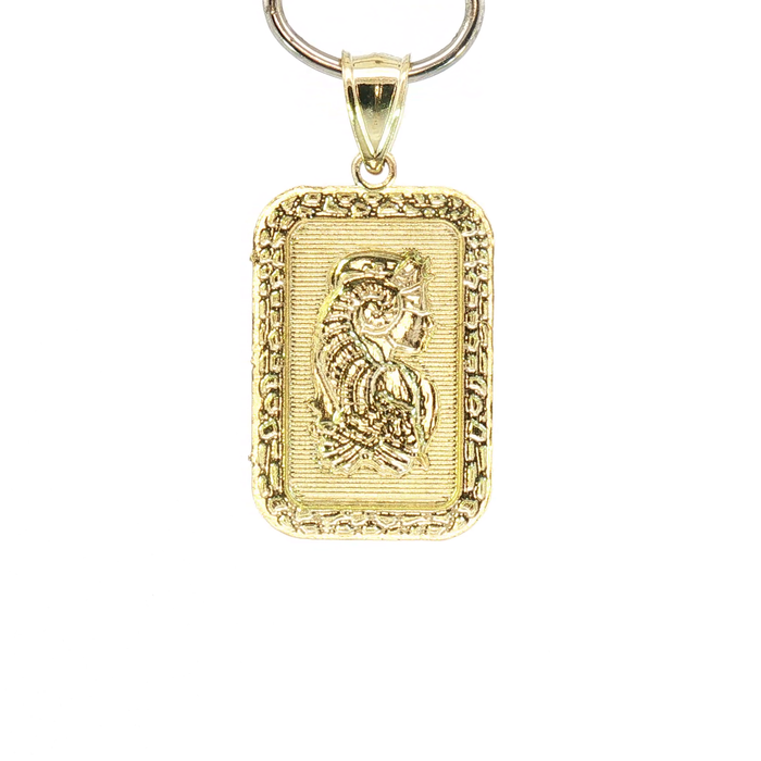 10K Yellow Gold Lady Fortuna Pendant
