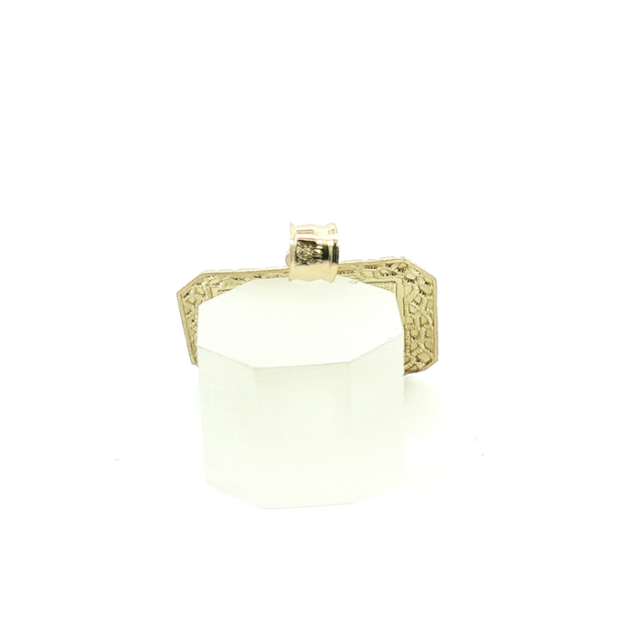 10k Yellow Gold Last Supper Engraved Pendant with Border