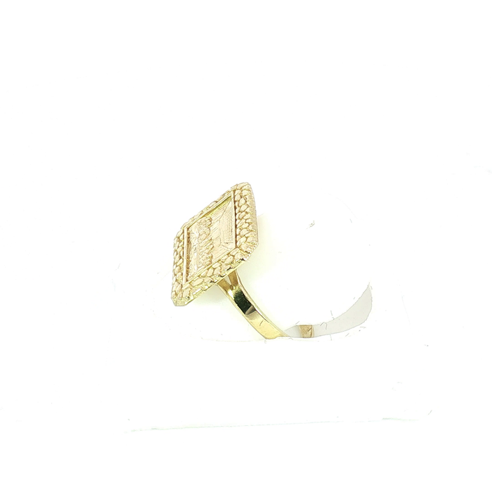 10K Yellow Gold Last Supper Nugget Ring