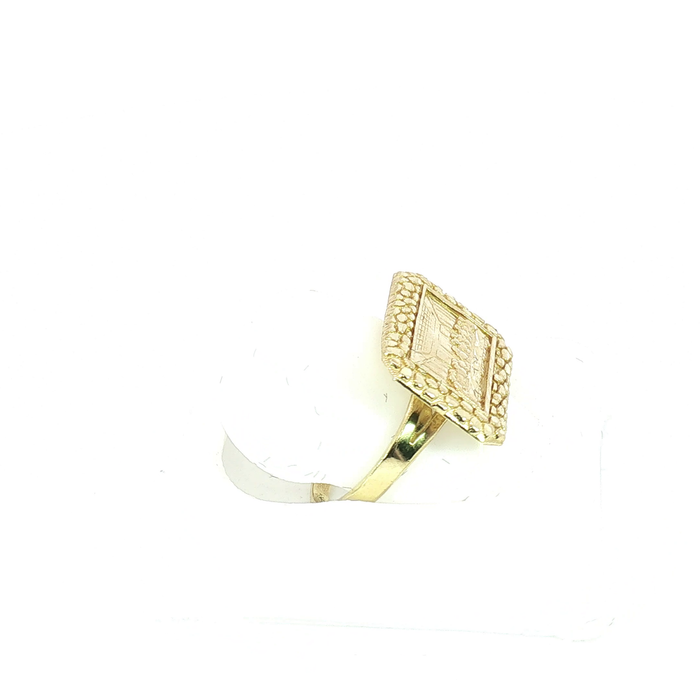 10K Yellow Gold Last Supper Nugget Ring