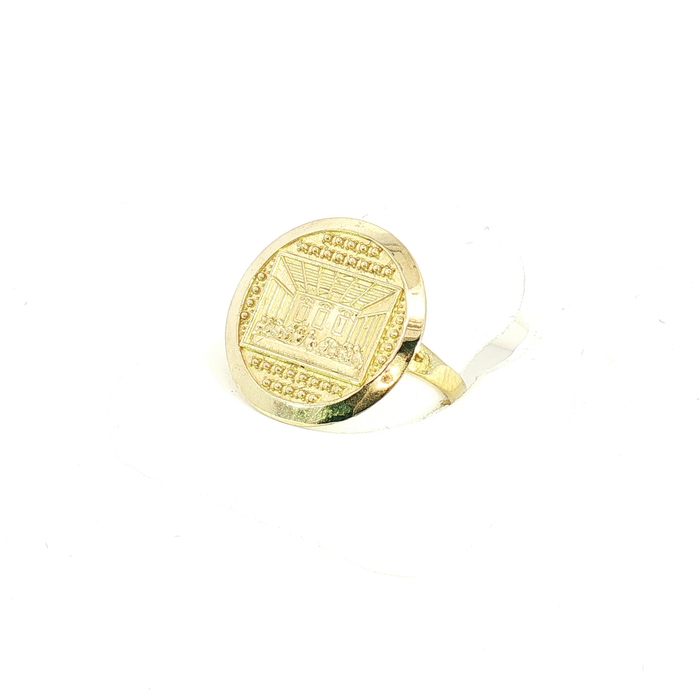 10K Yellow Gold Last Supper Signet Ring