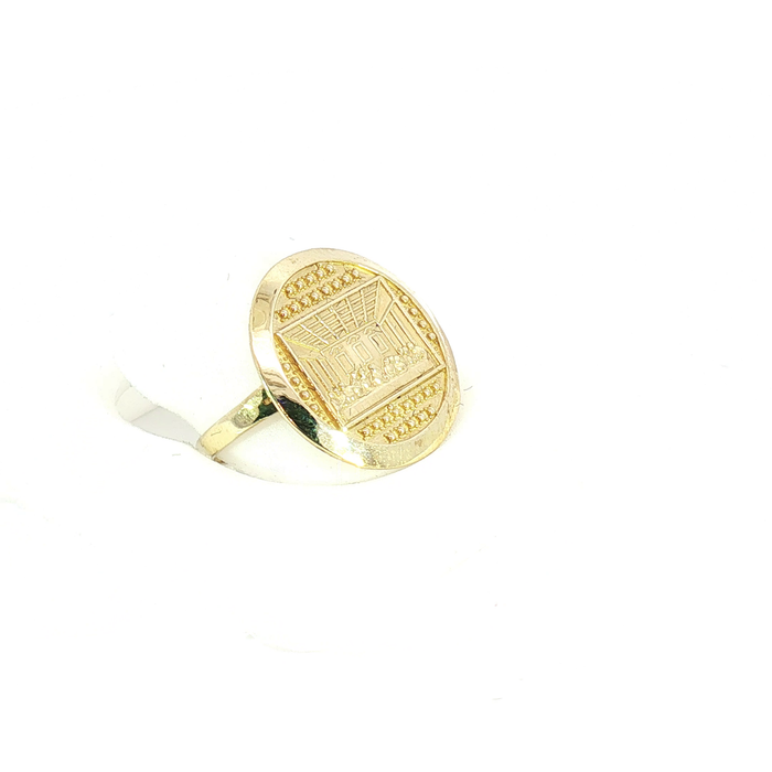 10K Yellow Gold Last Supper Signet Ring