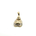 10K Yellow Gold Laughing Buddha Pendant