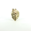 10K Yellow Gold Lion Head Statement Pendant - Small