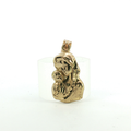 10K Yellow Gold Madonna and Child Pendant