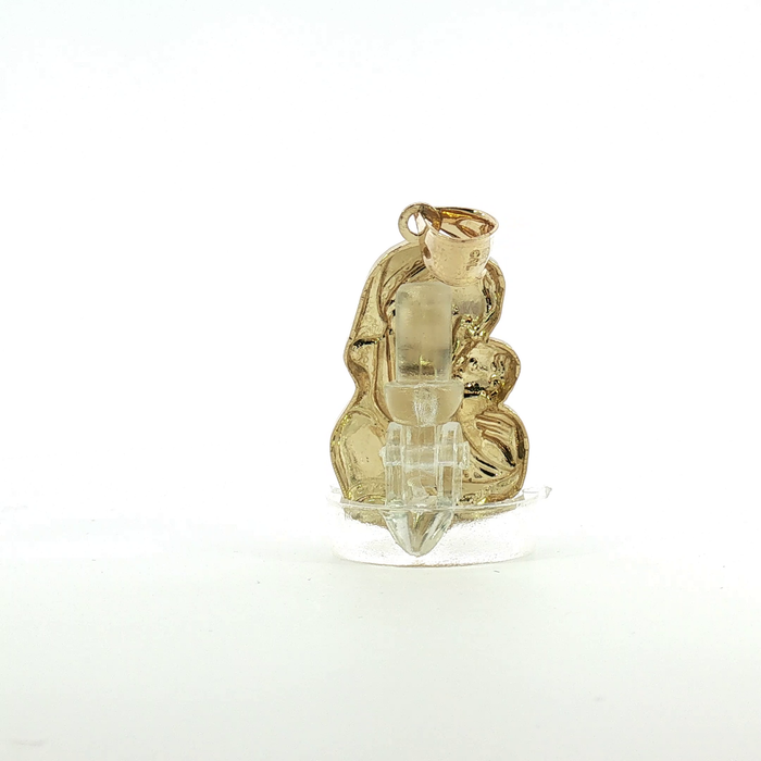 10k Yellow Gold Madonna and Child Pendant