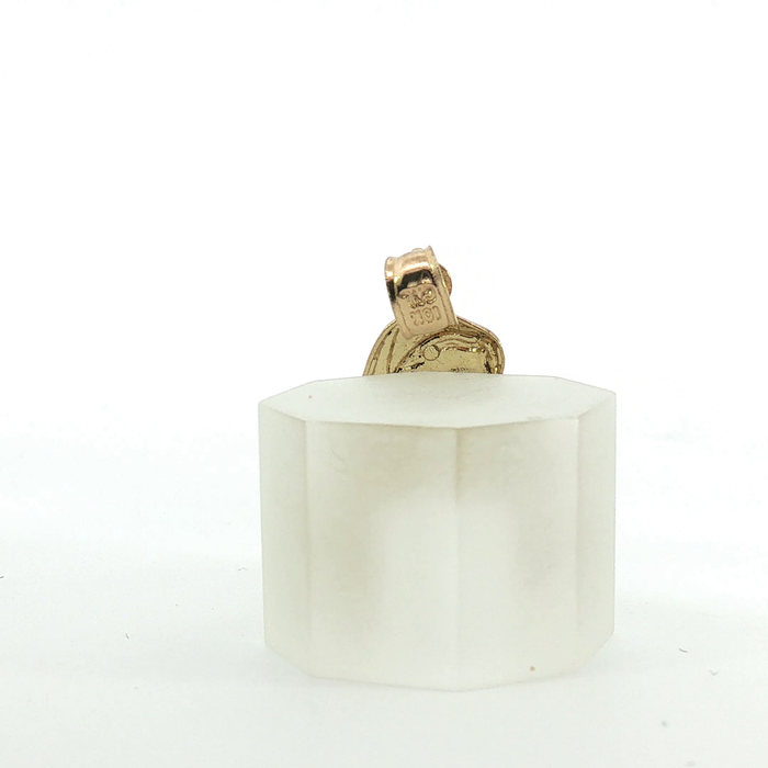 10K Yellow Gold Madonna and Child Pendant