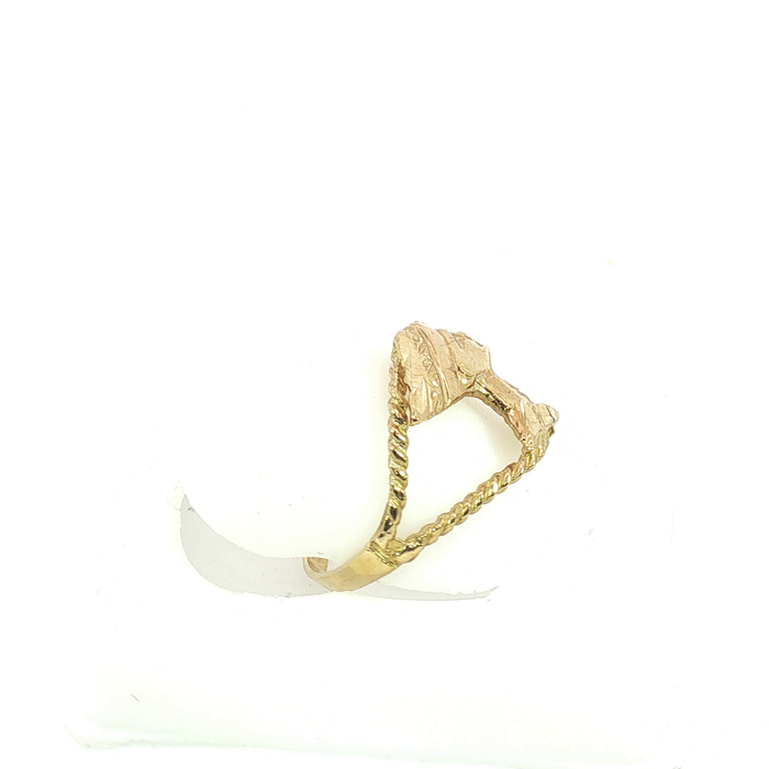 10K Yellow Gold Nefertiti Ring