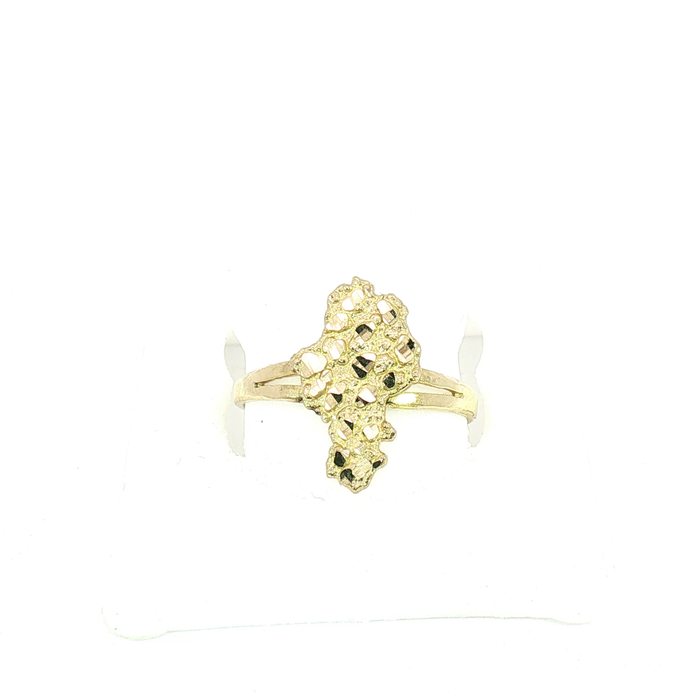 10K Yellow Gold Nugget Ring
