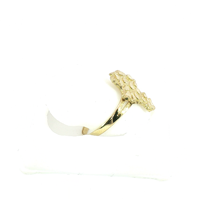 10K Yellow Gold Nugget Ring