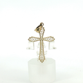 10k Yellow Gold Openwork Cross Pendant