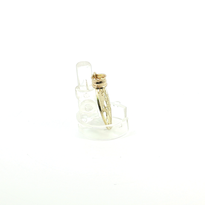 10k Yellow Gold Openwork World is yours Pendant