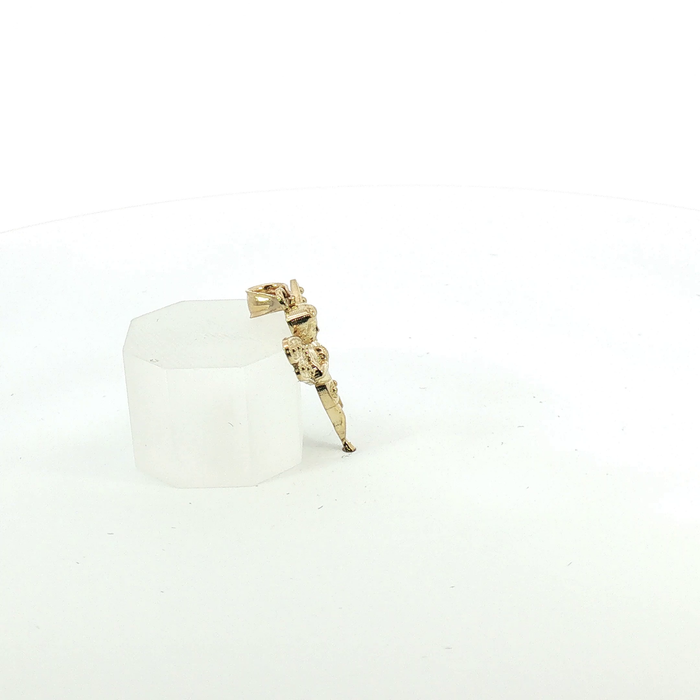 10k Yellow Gold Praying Angel Pendant - Small