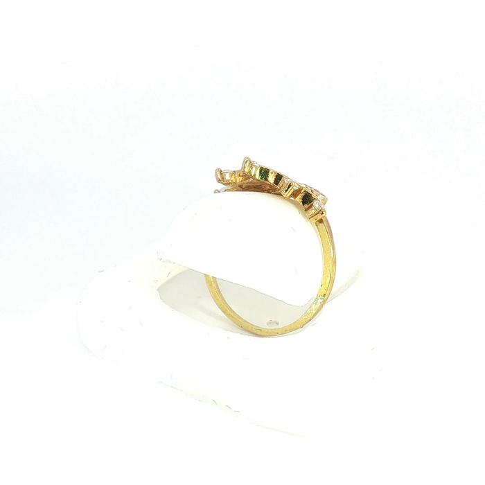 10K Yellow Gold Quinceañera Crown Ring