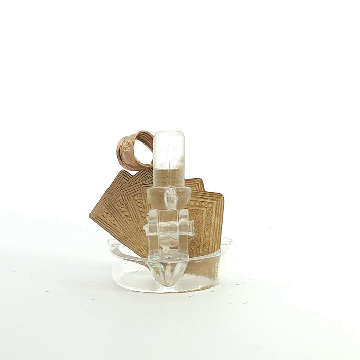 10K Yellow Gold Royal Flush Pendant - Small