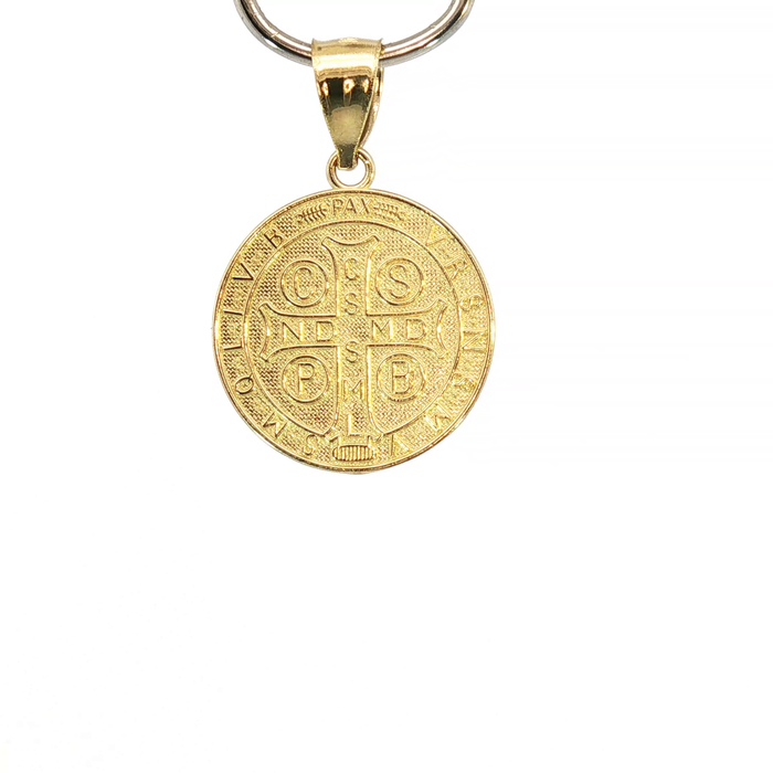 10K Yellow Gold Saint Benedict Pendant