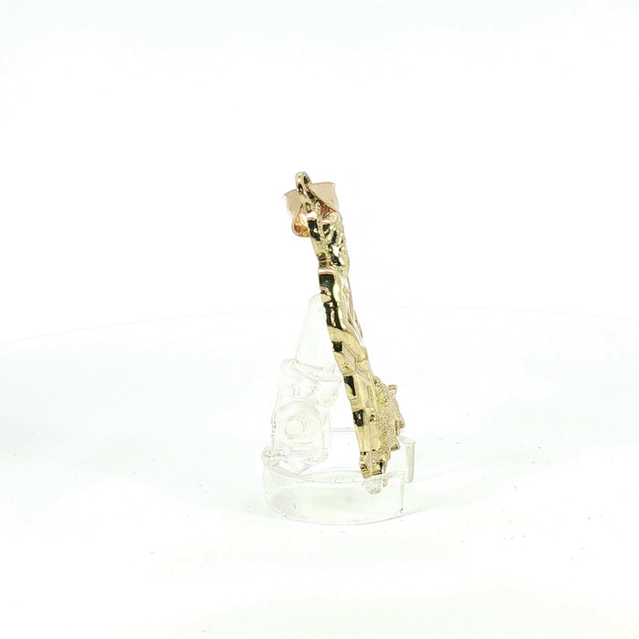 10K Yellow Gold Saint Lazarus San Lazaro Pendant - Small