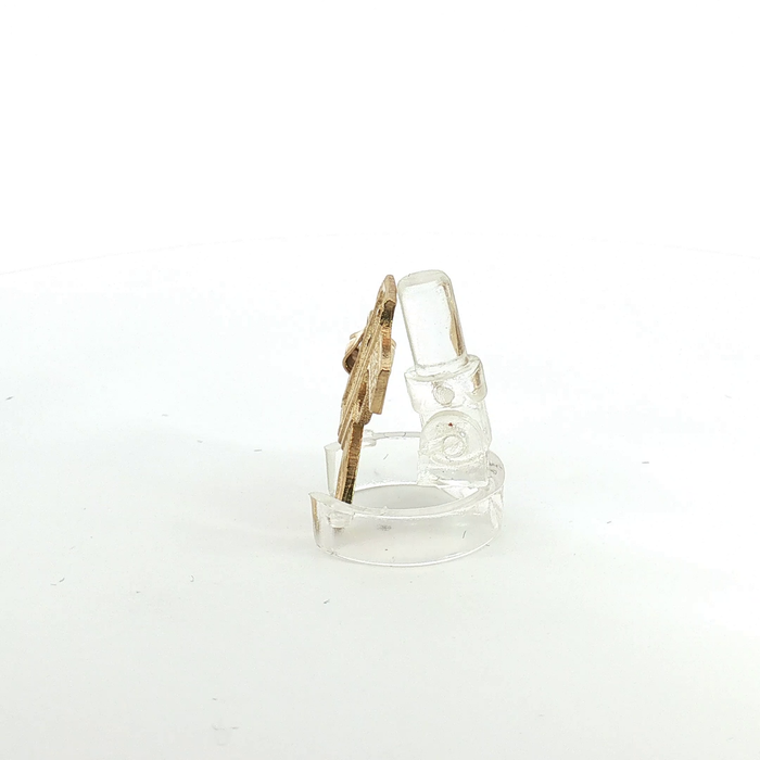 10K Yellow Gold Submachine Gun Pistol Pendant