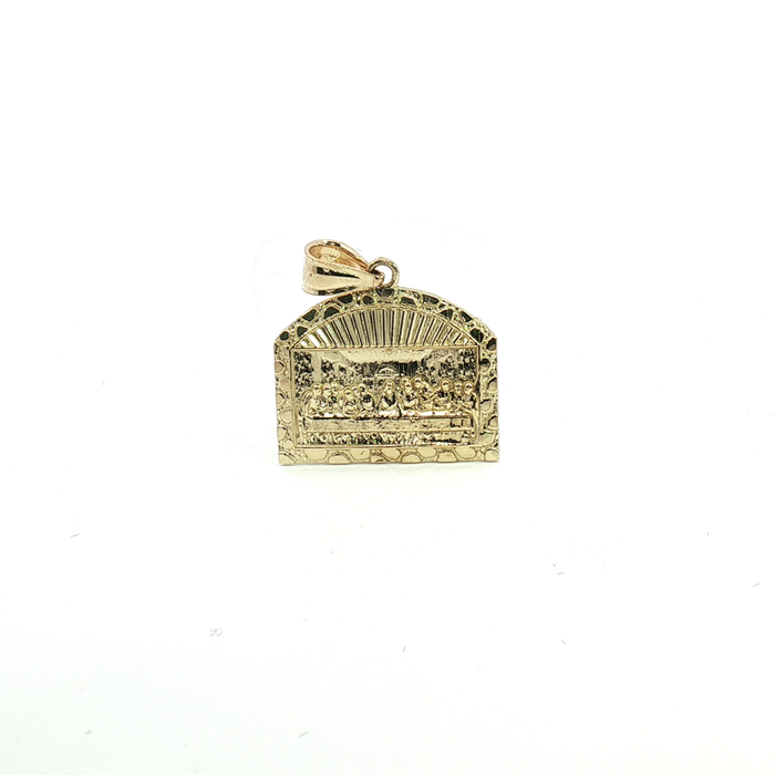 10k Yellow Gold The Last Supper Medal Pendant