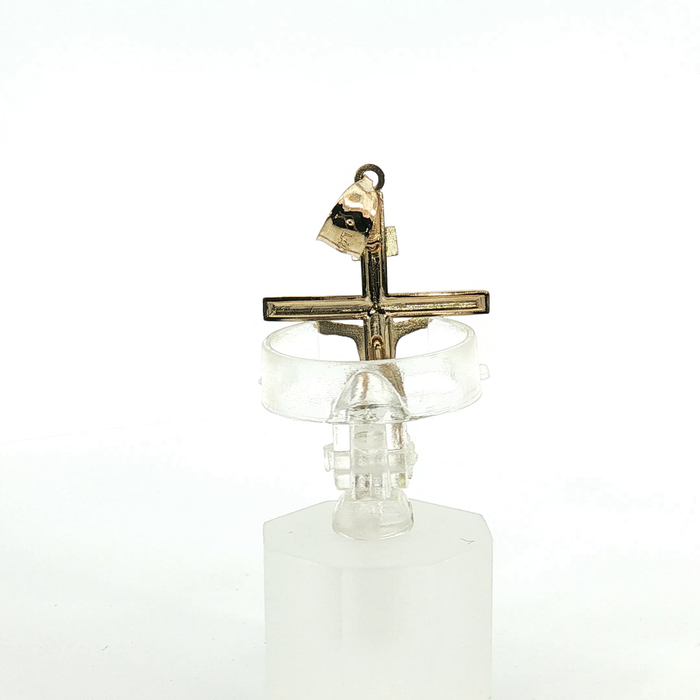 10k Yellow Gold Traditional INRI Crucifix Pendant