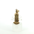 10k Yellow Gold Virgin Mary Religious Figurine Pendant