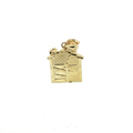 10k Yellow House Charm Pendant