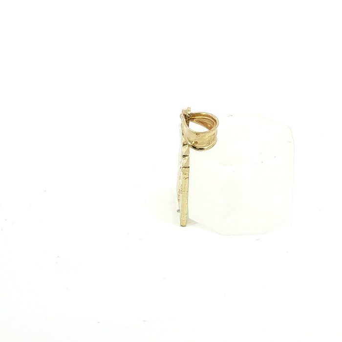 10k Yellow House Charm Pendant