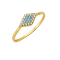 10K/14K Gold Marquise Cluster Ring with Gemstones