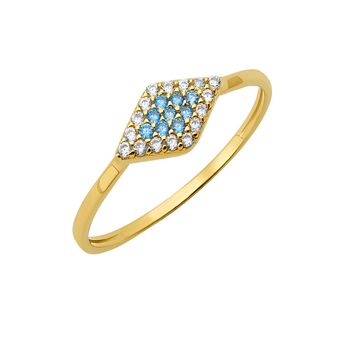 10K/14K Gold Marquise Cluster Ring with Gemstones