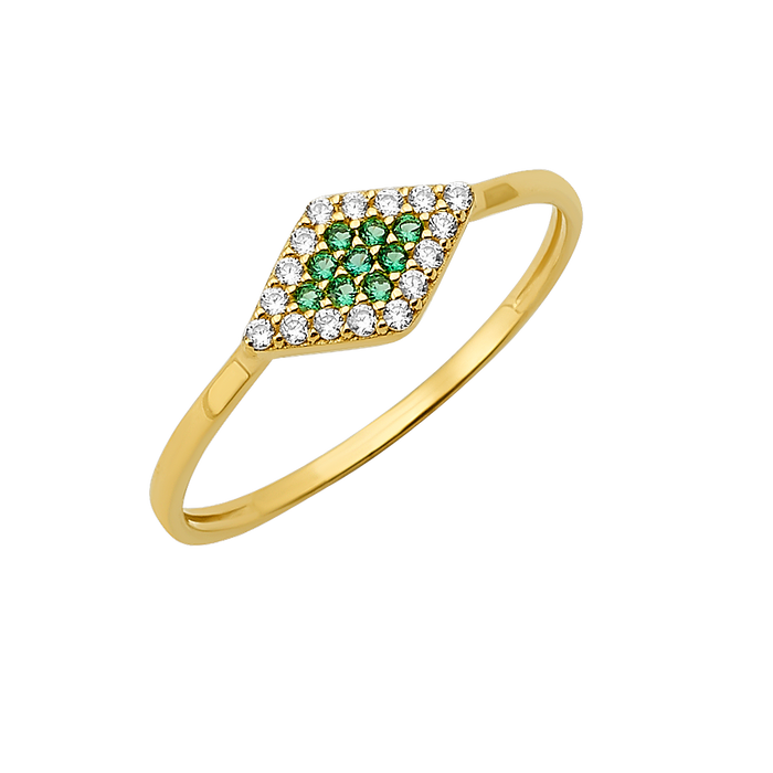 10K/14K Gold Marquise Cluster Ring with Gemstones