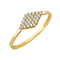 10K/14K Gold Marquise Cluster Ring with Gemstones