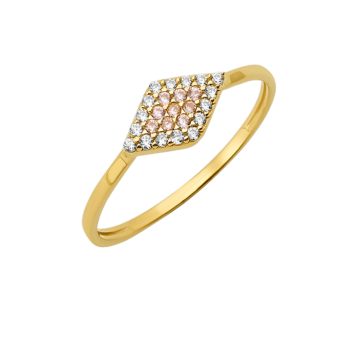 10K/14K Gold Marquise Cluster Ring with Gemstones