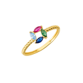 10K/14K Gold Multi-Gemstone Ring
