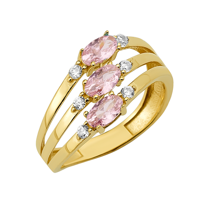 10k-14k-solid-gold-triple-stone-ring-newr-045-white-pink