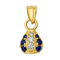 10K/14K Gold Heart Gemstone Ring