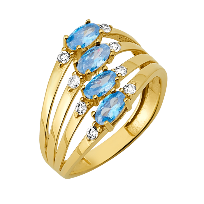 10k-14k-solid-gold-four-stone-ring-newr-046-white-aqua