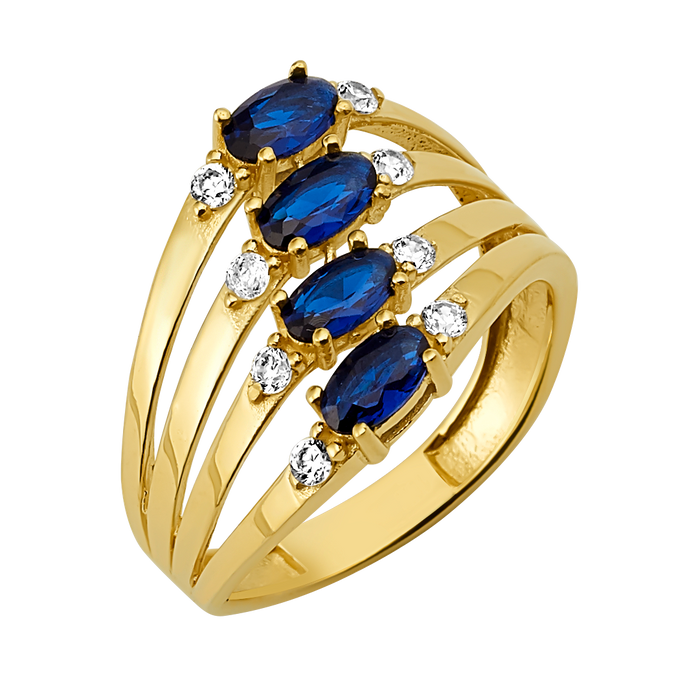 10k-14k-solid-gold-four-stone-ring-newr-046-white-blue