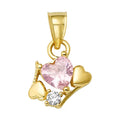 10K/14K Gold Cross Ring with Gemstones