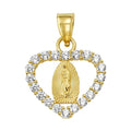 10K/14K Solid Gold Virgin Mary Diamond Halo Ring