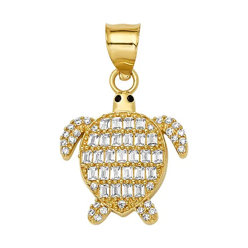 10K/14K Solid Gold Turtle Charm