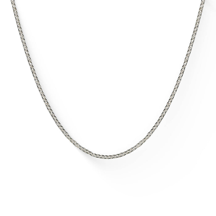 700650 - Sterling Silver - 22" Adjustable Square Wheat Chain, 1.0mm