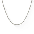 700650 - Sterling Silver - 22" Adjustable Square Wheat Chain, 1.0mm