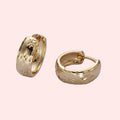 24k Gold Filled North Star Huggies