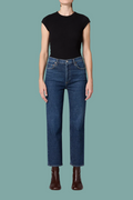 90's Pinch Waist Crop Jean