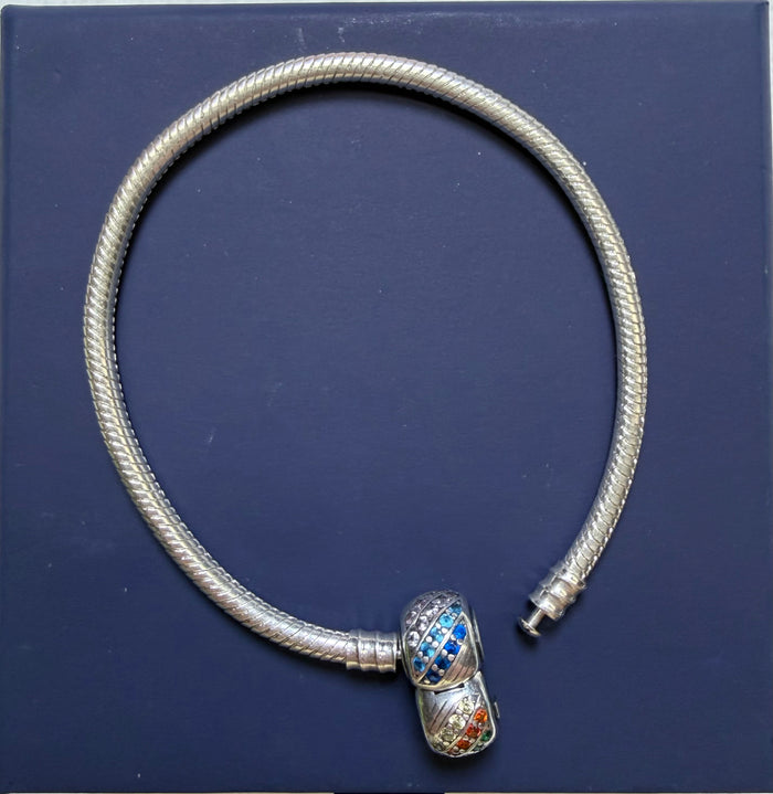 Blank Sterling Silver Charm Bracelet